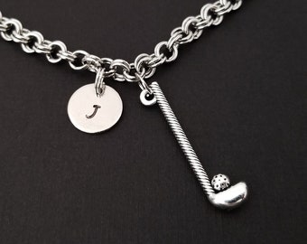 Golf Club Bracelet - Sports Bangle - Golf Charm Bracelet - Caddy Bracelet - Golf Player Gift - Golf Bracelet - Golf Bag Bracelet