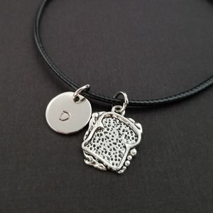 Grilled Cheese Bracelet - Cheese Sandwich Charm Bracelet - Food Bracelet - Best Friend Gift - Gift Under 10 Cord Bracelet