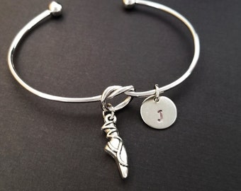 Ballet Shoe Knot Bangle - Ballet Bracelet - Expandable Bangle - Ballet Charm Bangle - Ballet Bangle - Ballet Dancer Gift Sports Bracelet