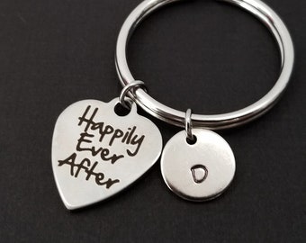 Happily Ever After Keychain - Princess Keychain - Custom Gift - Fairy Tale Key Chain - Custom Keychain - Best Friend Gift - Gift for Bride