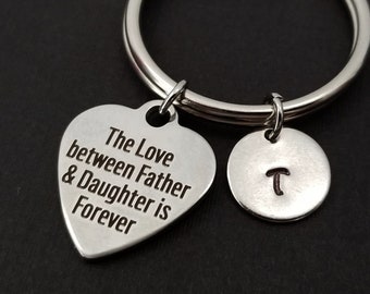 Father Daughter Keychain - Gift for Dad - Custom Gift - Gift for Daughter - Fathers Day Gift - Dad Keychain - Daddy Gift - Daddy Daughter