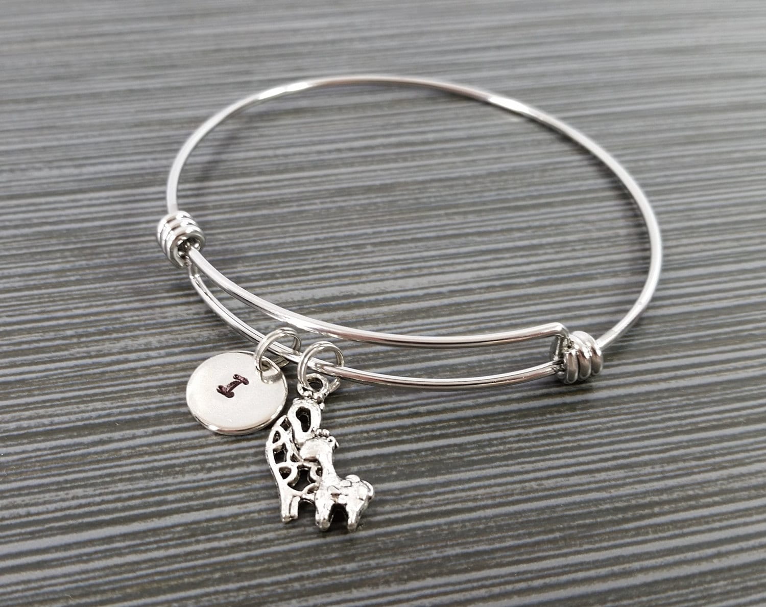 Giraffe Bangle Bracelet Giraffe Bracelet Expandable Bangle Etsy