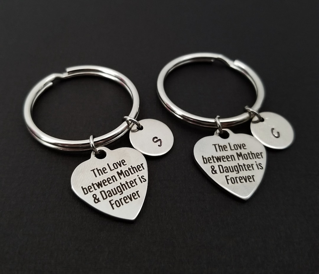 Two Mother Daughter Keychains Gift for Mom Custom Gift Gift for Daughter Mothers Day Gift