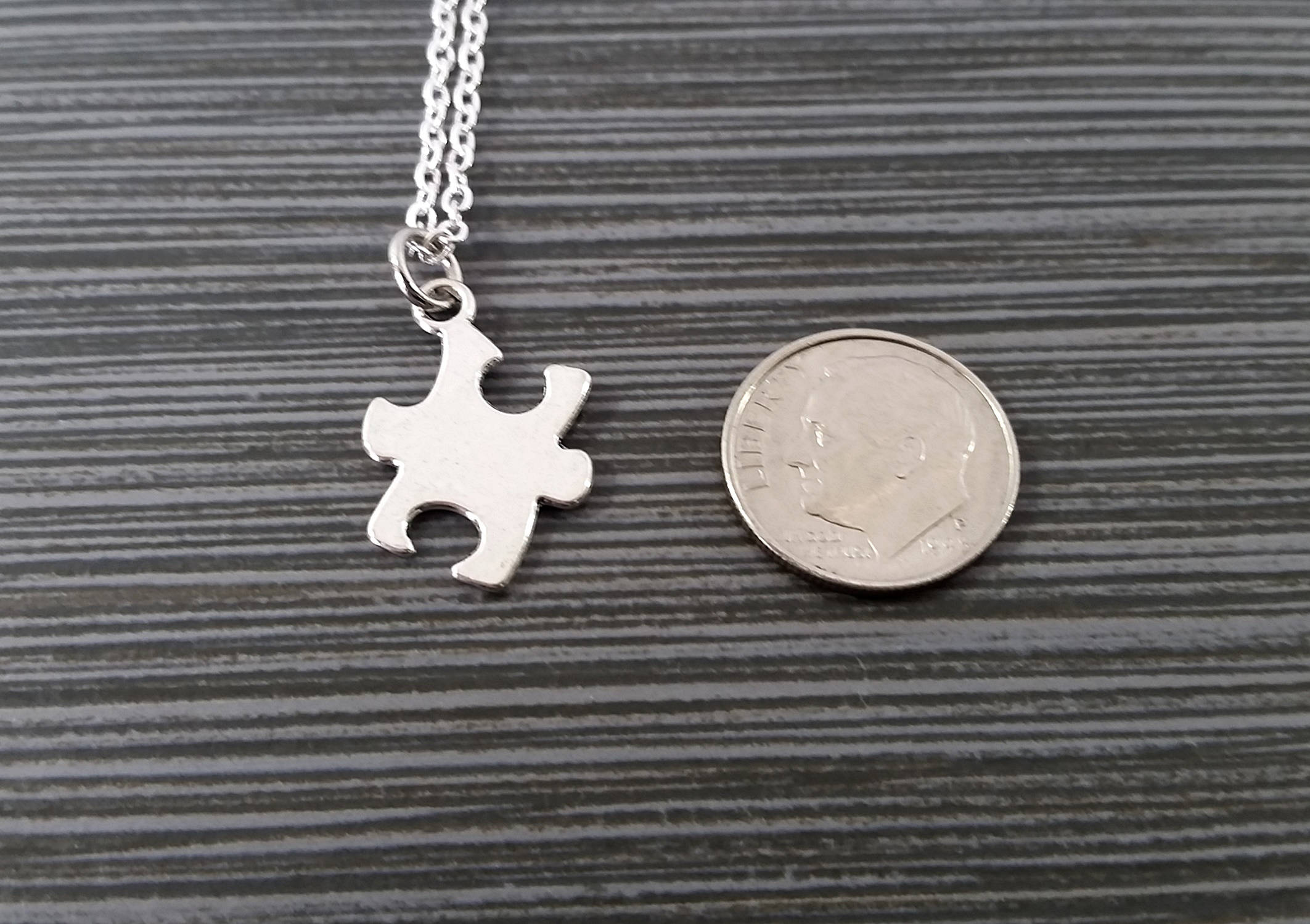 Puzzle Piece Necklace Custom Gift Puzzle Piece Gift Etsy