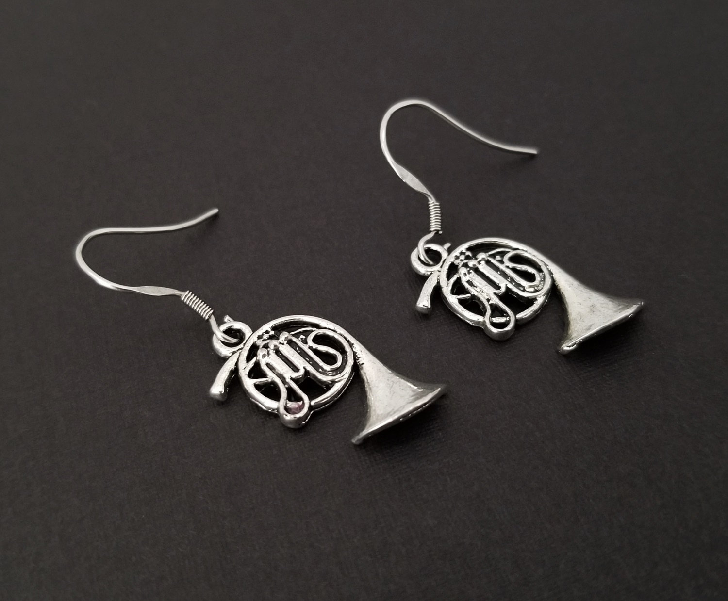Titanium Musical Frenchhorn Earrings main image 1