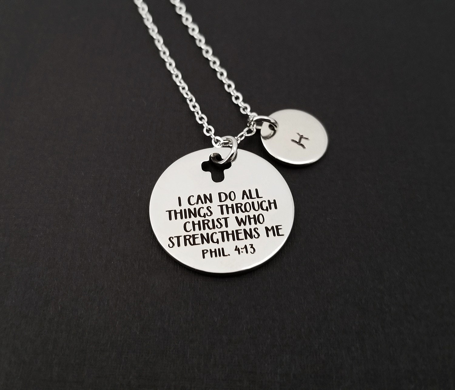 Philippians 4 13 necklace discount