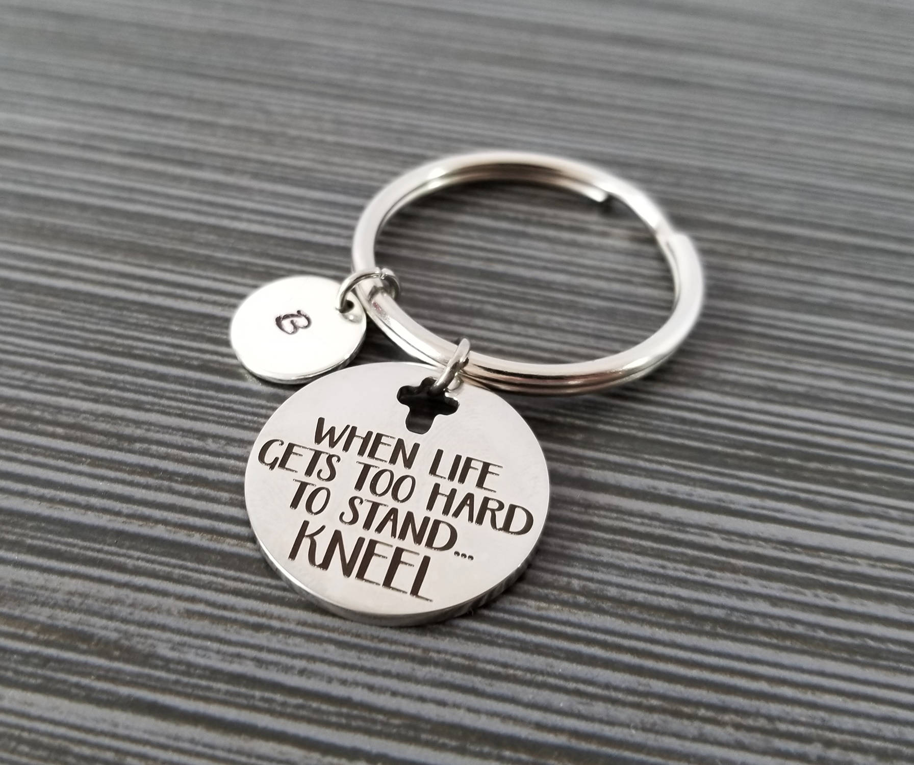 Custom Keychain Bible Verse Keychain Custom Gift When Etsy