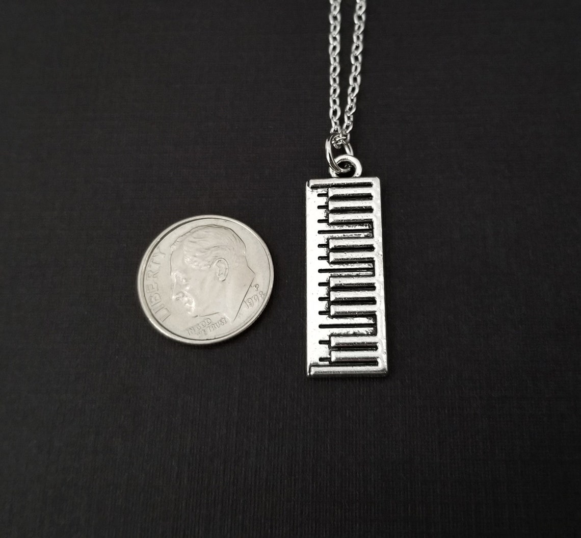 Keyboard Necklace Band Student Necklace Personalized Etsy