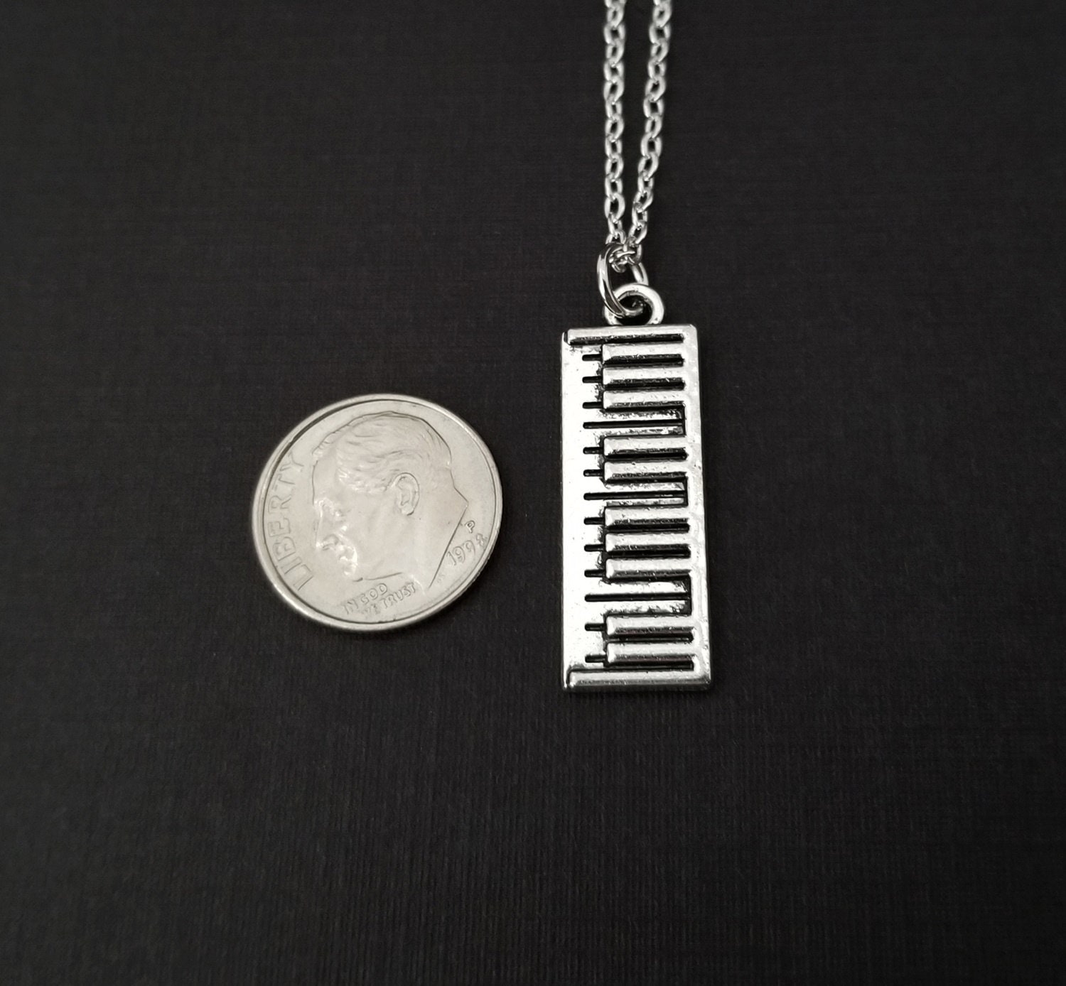 Keyboard Necklace Band Student Necklace Personalized Etsy
