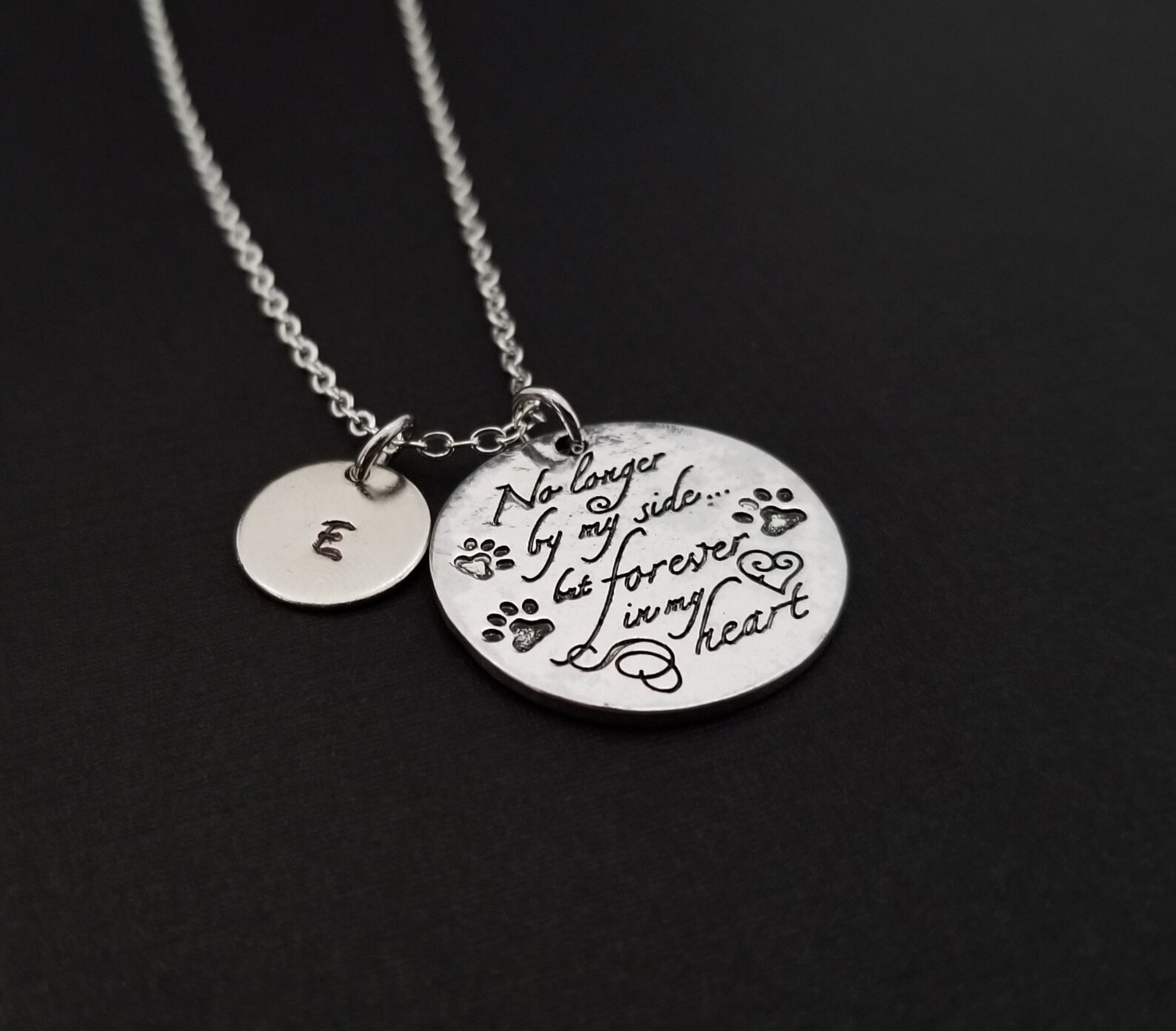 Remembrance Necklace Pet Memorial Necklace Memory Necklace Etsy