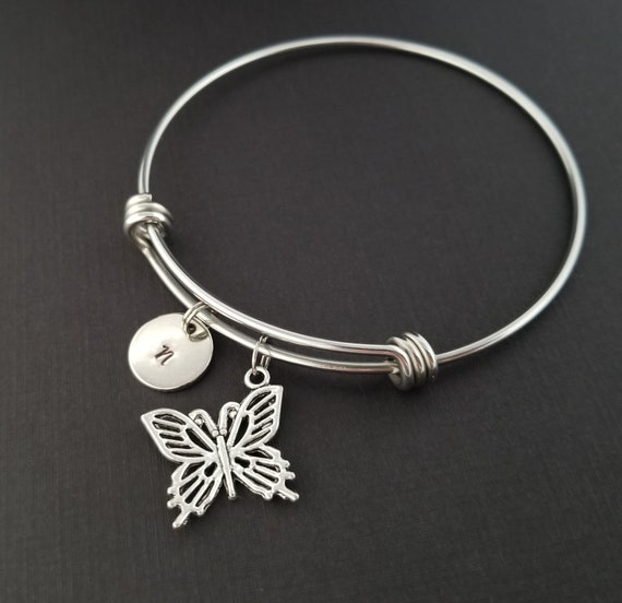 Butterfly bangle bracelet deals