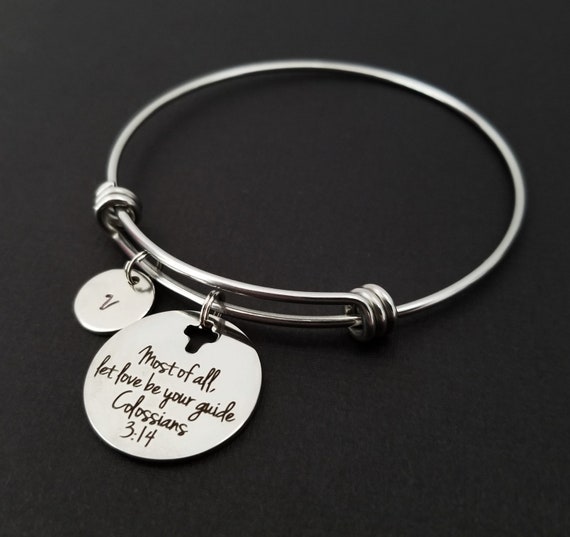 Fall in Love Bangle Love Charm Bracelet Expandable Bangle 