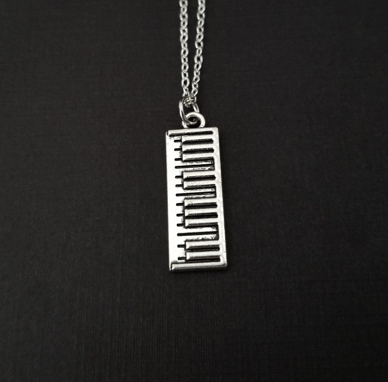Keyboard Necklace Band Student Necklace Personalized - Etsy
