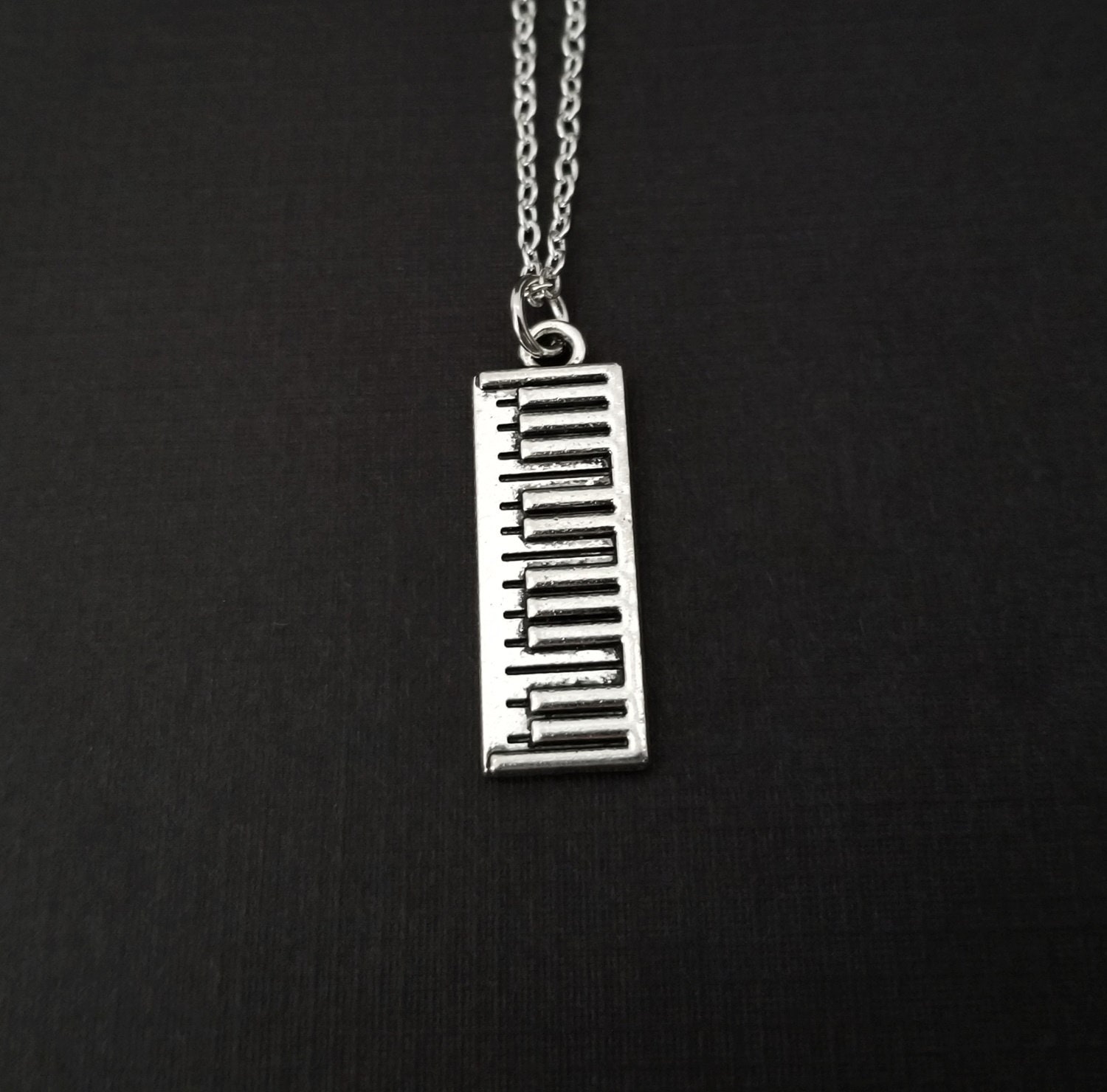 Keyboard Necklace Band Student Necklace Personalized Etsy