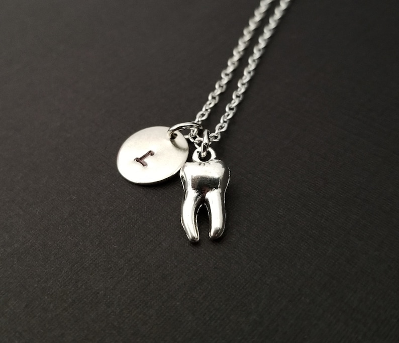 Silver Tooth Necklace Dental Assistant Necklace Etsy
