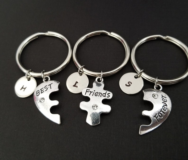 Best Friends Forever Key Chain Best Friend Keychain Gift Etsy