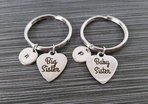 Porte-clés 'Ma Soeur De Coeur' En Acier Inoxydable - Cadeau Original Pour Soeur, Anniversaire, Noël