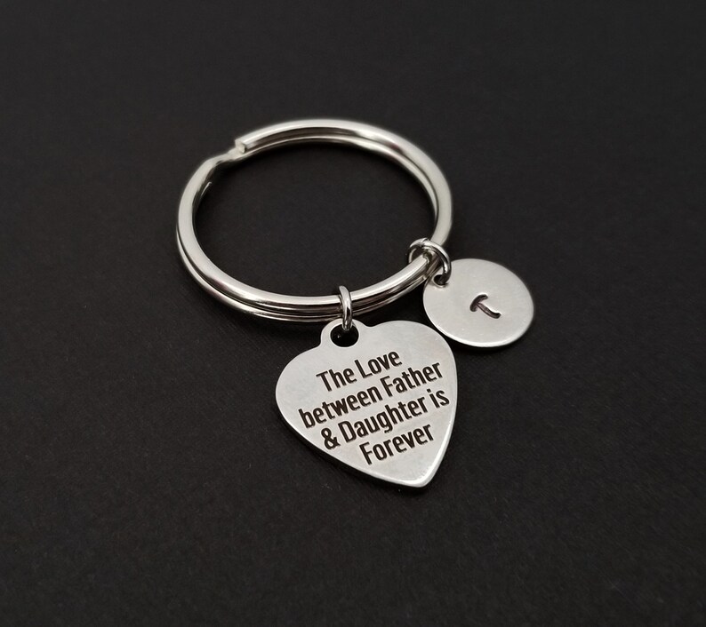 Two Father Daughter Keychains Gift for Dad Custom Gift Etsy