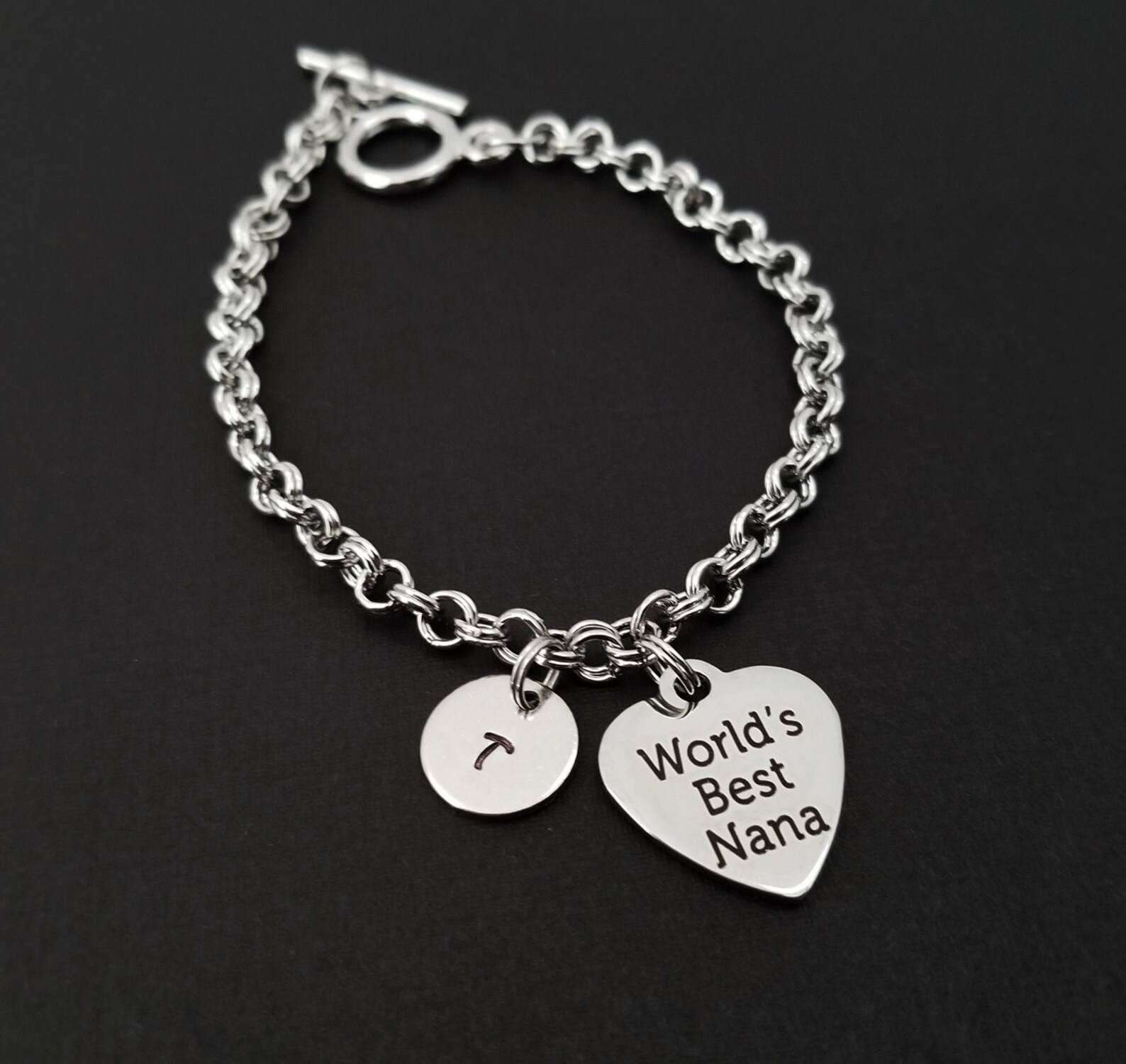 World's Best Nana Bracelet Gift for Grandma Grandma Etsy