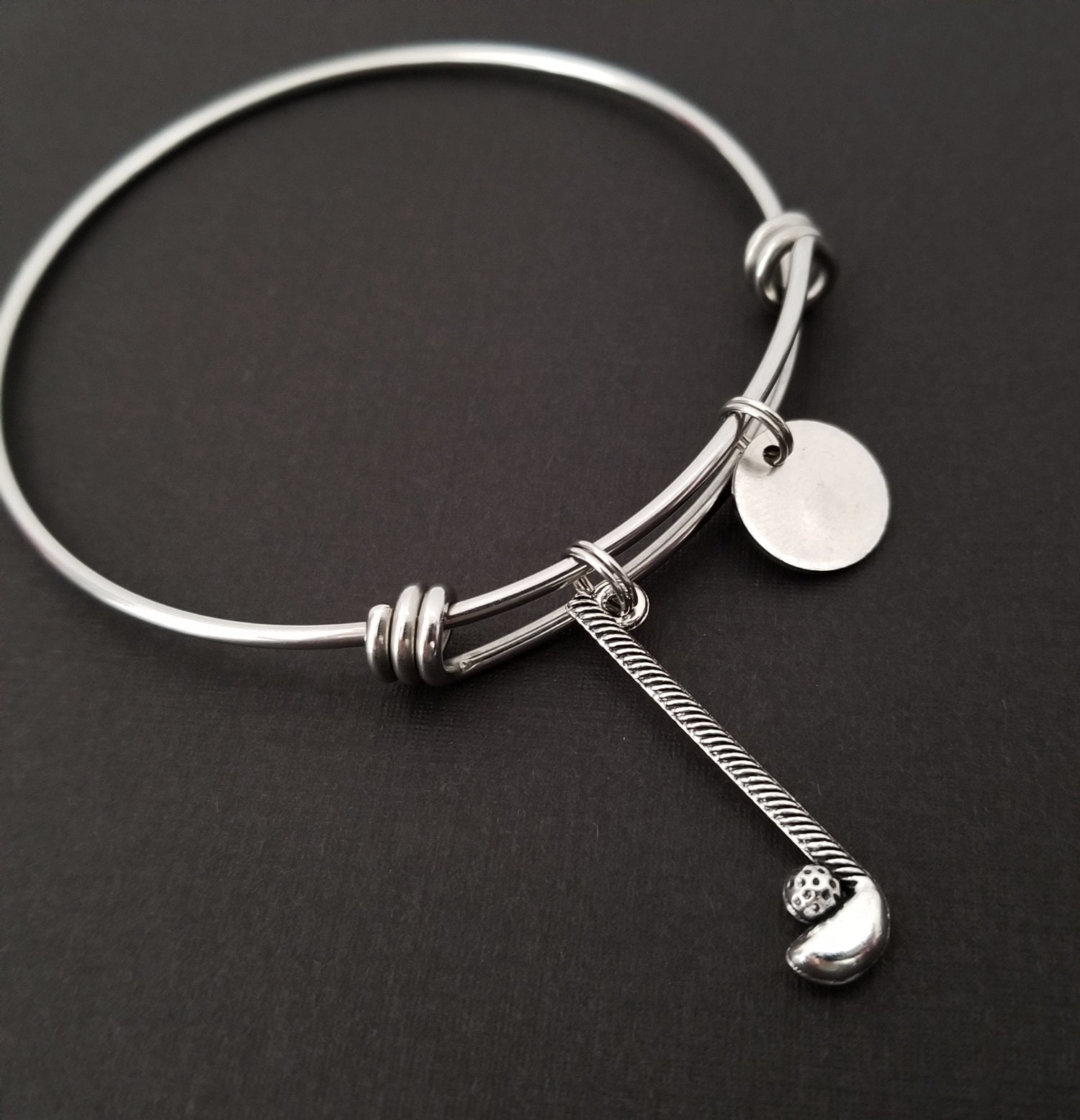 Golf Club Bracelet Expandable Bangle Golf Charm Bracelet Etsy