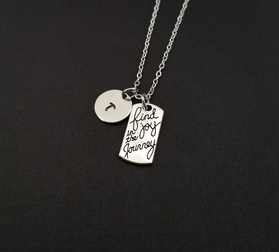 Find Joy in the Journey Necklace Inspirational Necklace Personalized