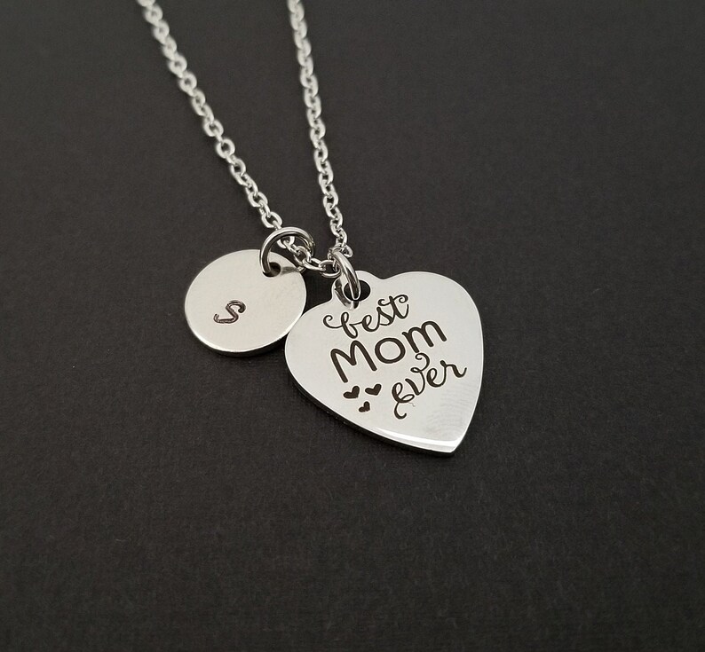 Best Mom Ever Necklace Mothers Day Necklace Personalized Etsy