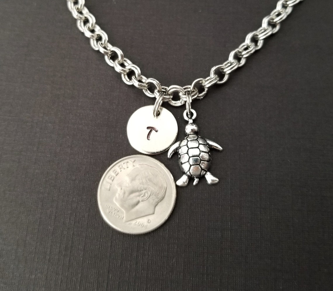 Turtle Jewelry Turtle Charm Bracelet Turtle Bracelet Etsy