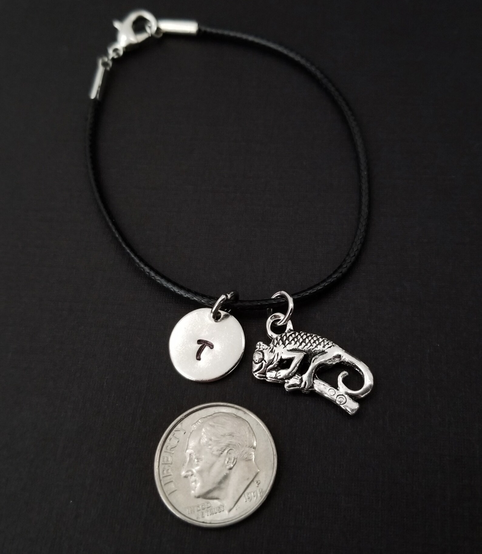 Chameleon Charm Bracelet Chameleon Jewelry Chameleon Etsy