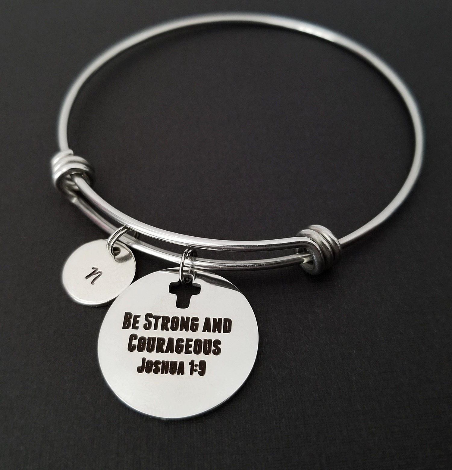 Be Strong And Courageous Bangle - TJ 30A PREORDER main image 1