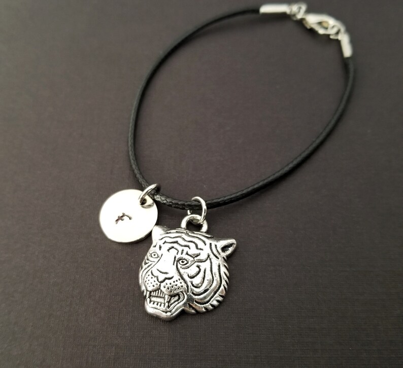 Tiger Bracelet Animal Bracelet Tigress Bracelet Tiger Cord Bracelet Cord Bracelet Best Friends Bracelet Tiger Charm Bracelet