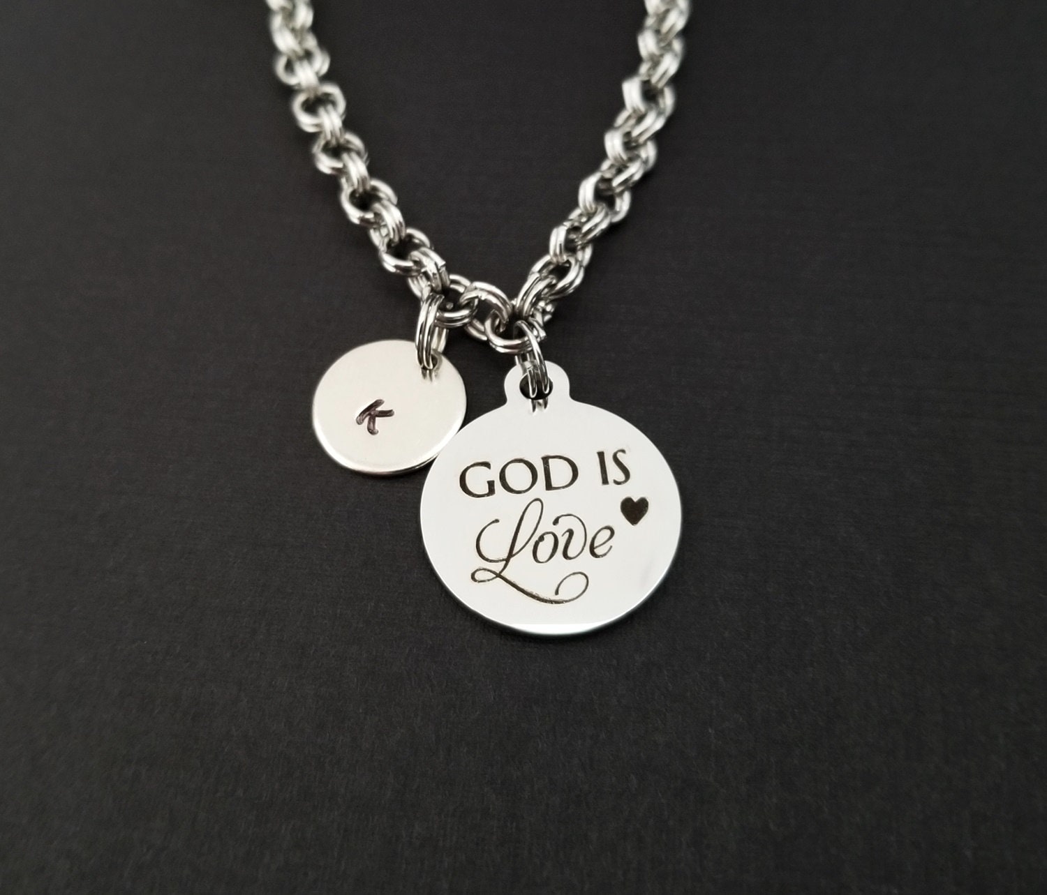 God is Love Bracelet Bible Verse Charm Expandable Charm Etsy