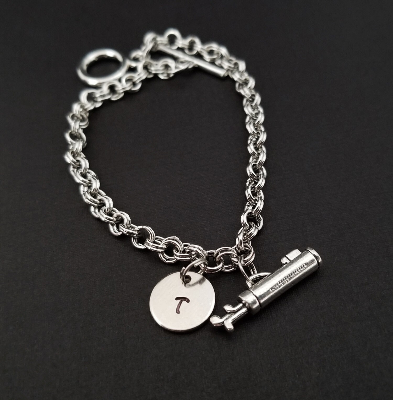 Golf Club Bracelet Sports Bangle Golf Charm Bracelet Etsy