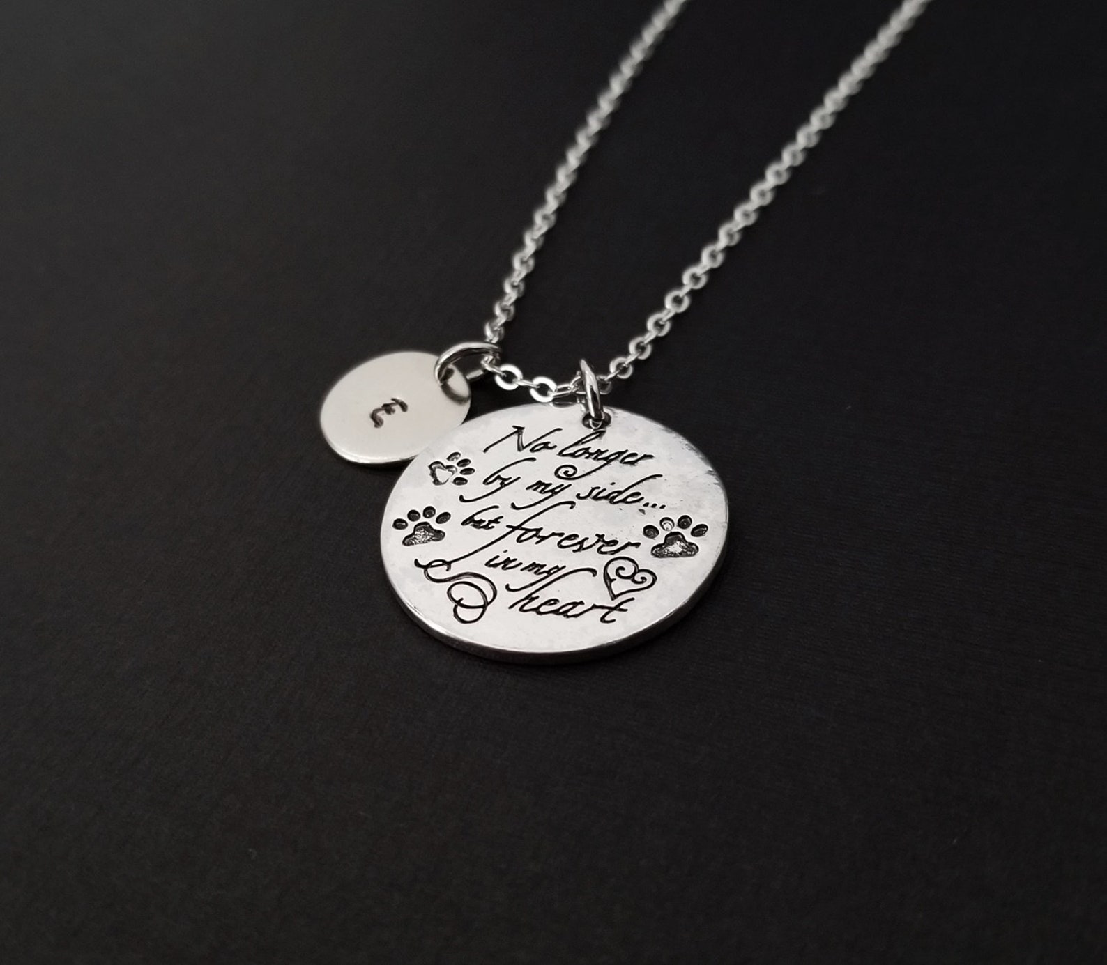 Remembrance Necklace Pet Memorial Necklace Memory Necklace Etsy