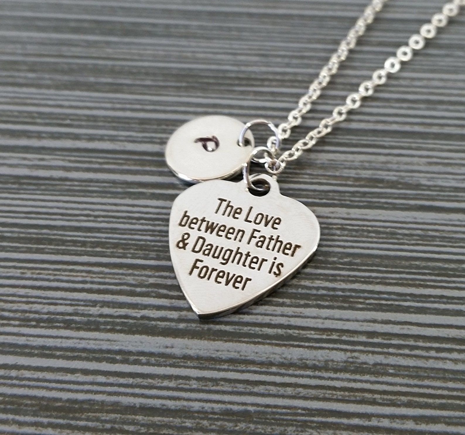 Father Daughter Necklace Gift for Daughter Personalized - Etsy