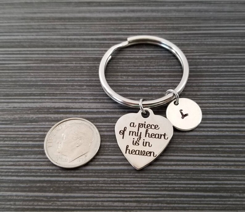 Remembrance Keyring Memorial Keychain Memory Key Ring Etsy