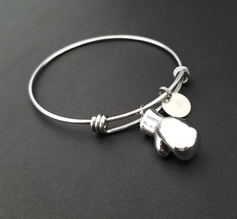Boxing Glove Bangle Boxing Charm Bracelet Boxer Bangle | Etsy