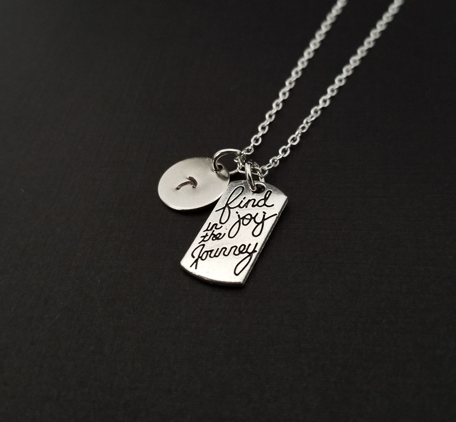 Find Joy in the Journey Necklace Inspirational Necklace Etsy