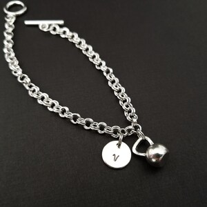 Fitness Jewelry Kettlebell Charm Bracelet Kettlebell Bracelet Charm ...