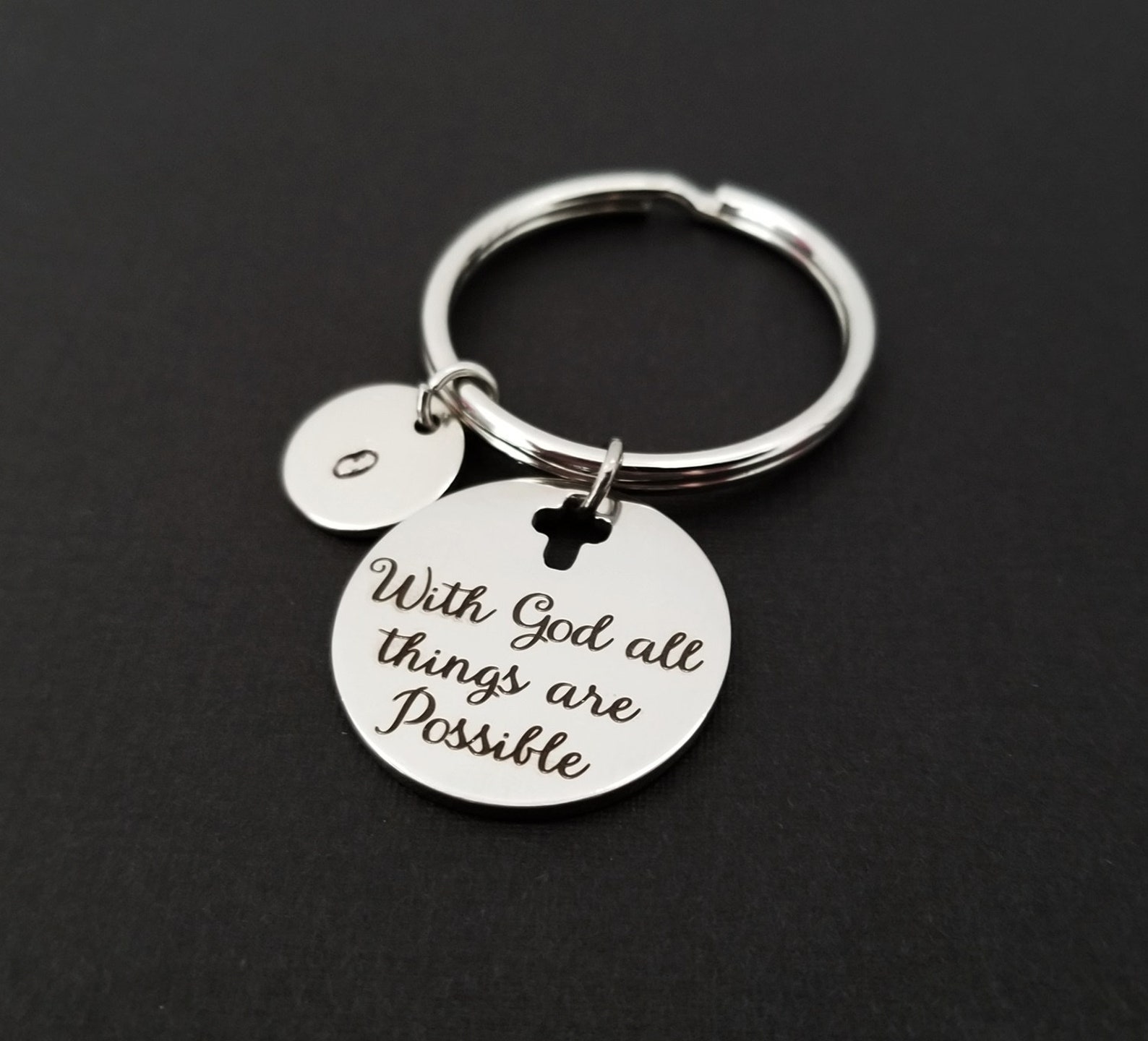 Custom Keychain Bible Verse Keychain Custom Gift With Etsy