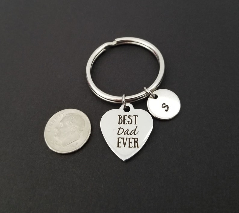 Best Dad Ever Keychain Gift for Dad Custom Gift Fathers Etsy