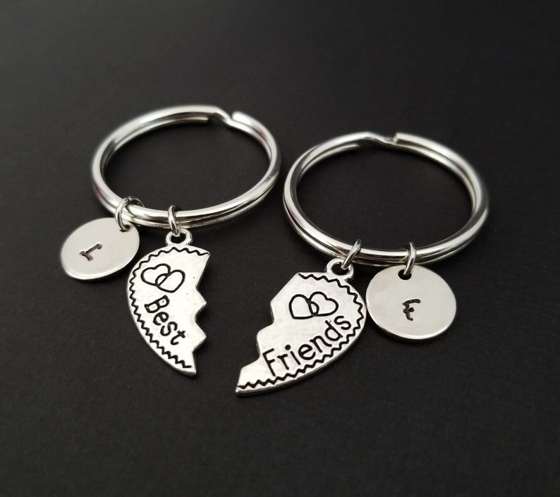Two Best Friends Keychains Custom Gift Gift for Sister Best Friend Gift Custom Gift Personalized BFF Best Friend Key Chains