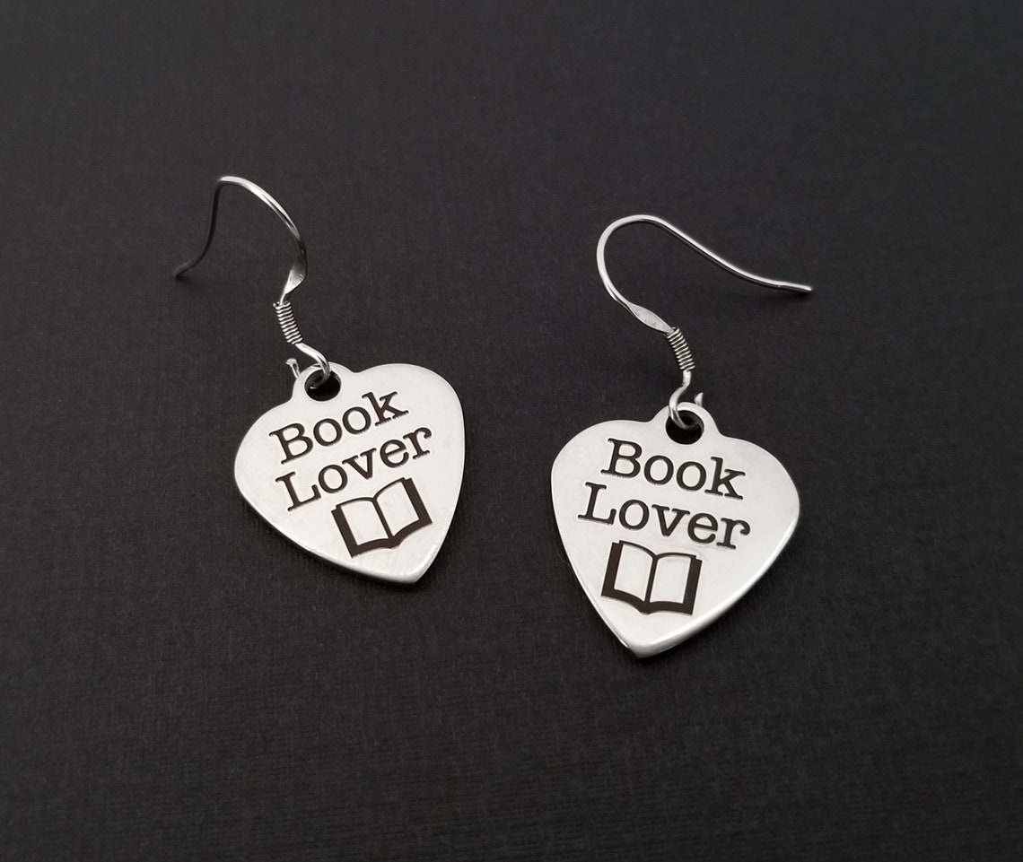 NEWEI Acrylic Book Stack Earrings - Retro Vintage Dangle Jewelry For Book Lovers & Teachers - View #13