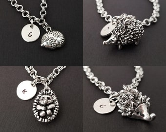 Hedgehog Bracelet - Hedgehog Charm Bracelet - Initial Bracelet - Charm Jewelry - Pet Loss Bracelet- Personalized Bracelet - Animal Gift