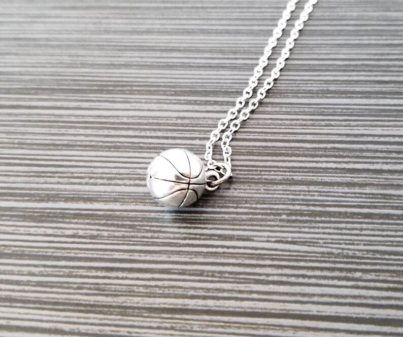 3D Basketball Necklace Basketball Charm Necklace Etsy