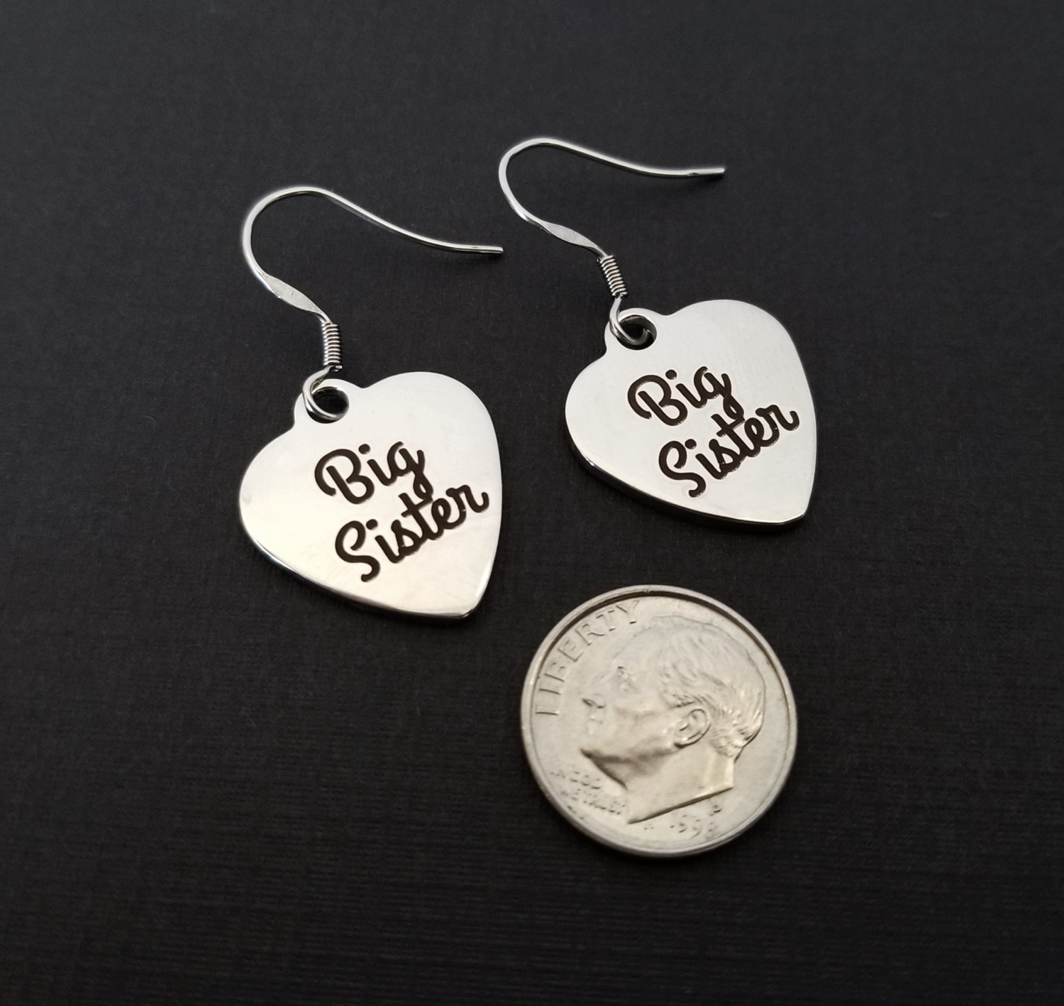 Big sister earrings clearance