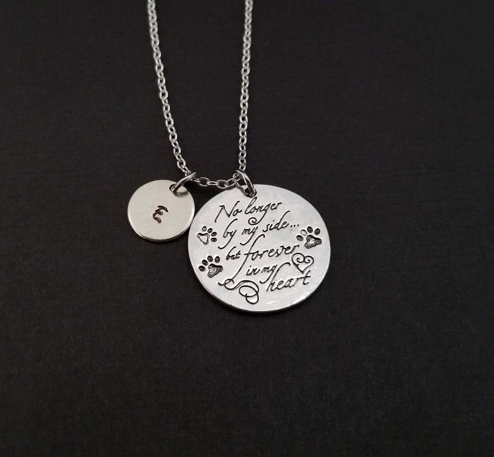 Remembrance Necklace Pet Memorial Necklace Memory Necklace Etsy