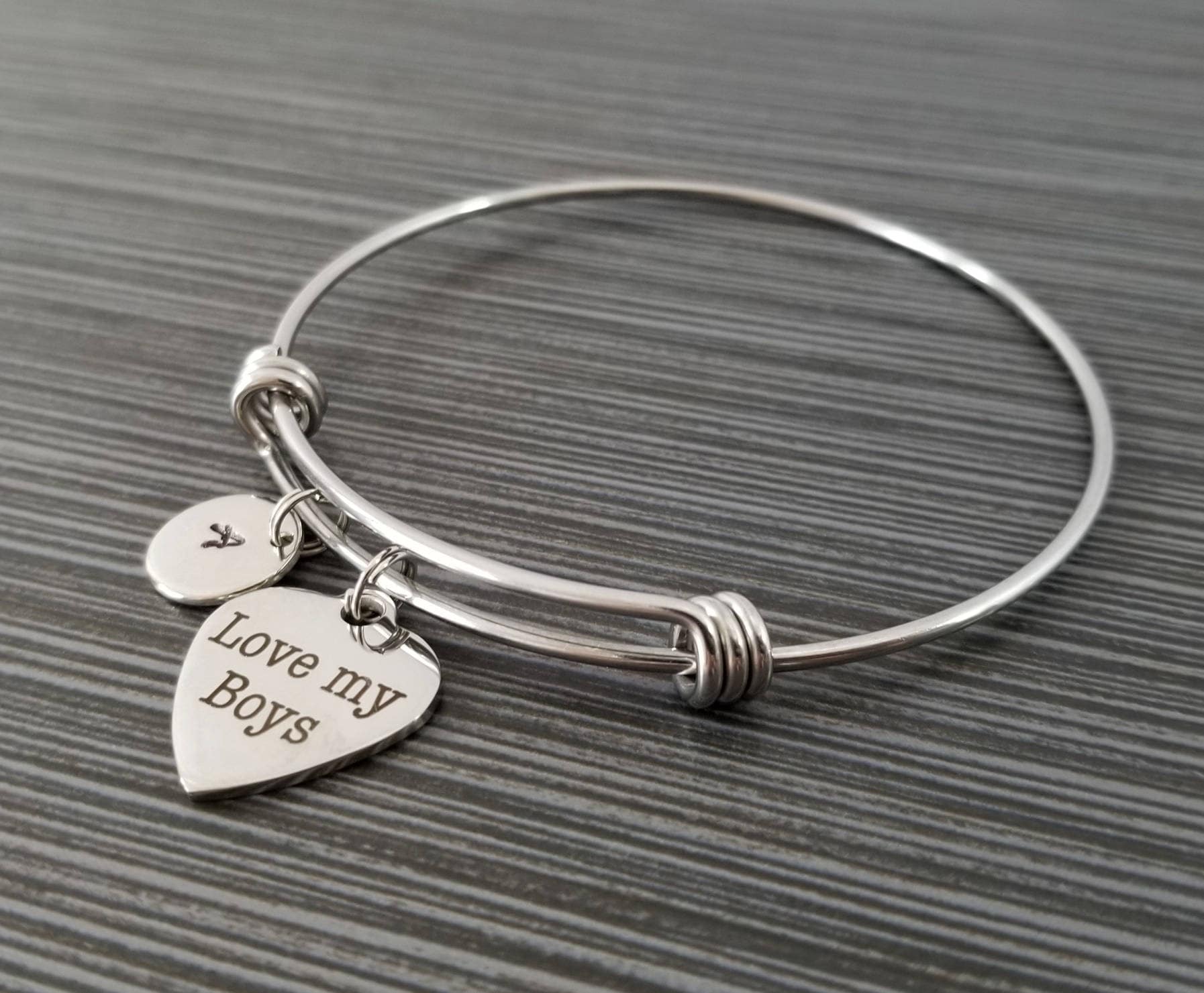 Mom Bracelet Mother Son Bracelet Expandable Charm Bracelet Etsy