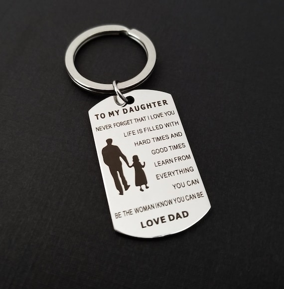 daddy daughter keychains