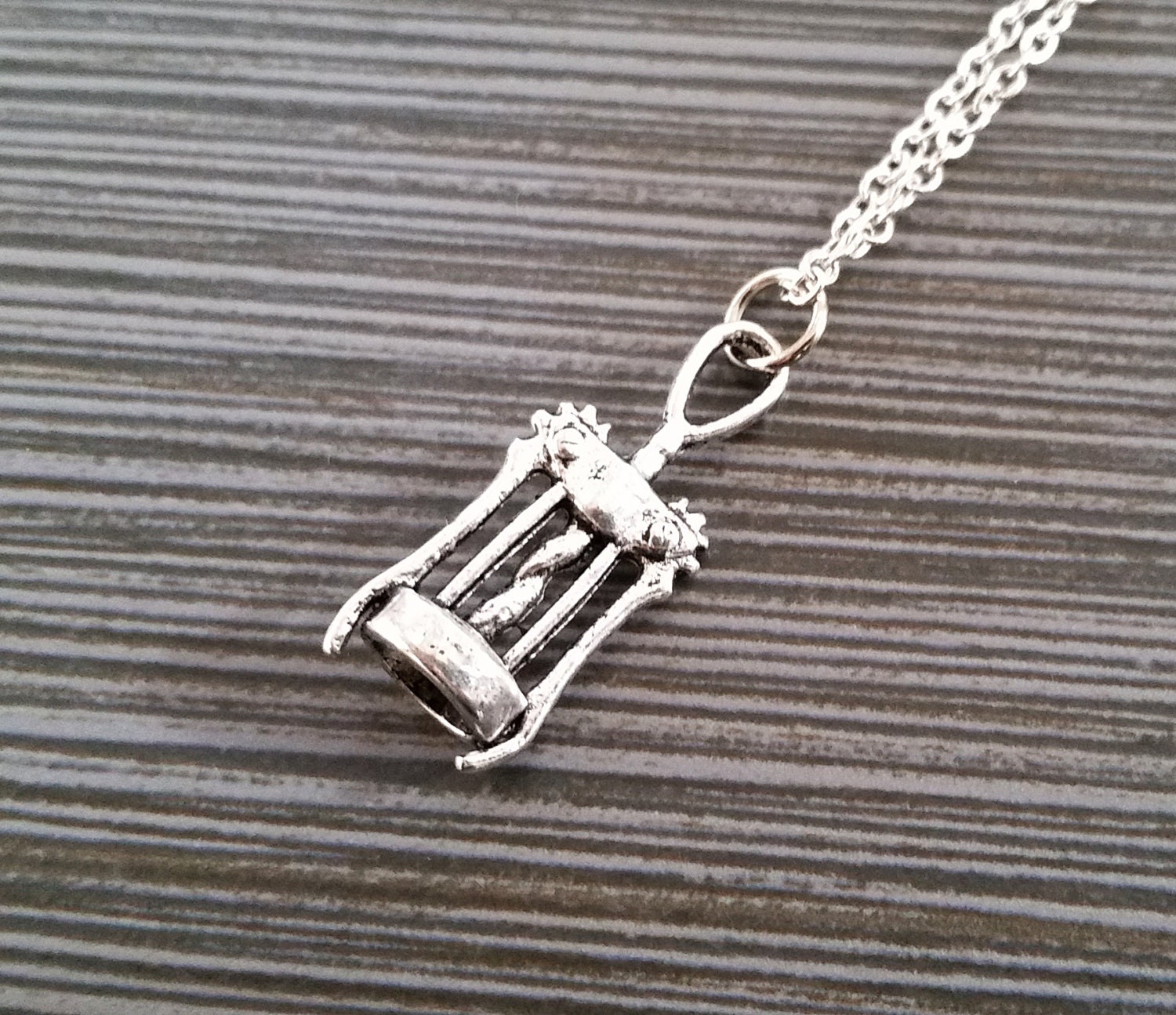 Silver Wine Opener Necklace Bottle Opener Necklace Etsy