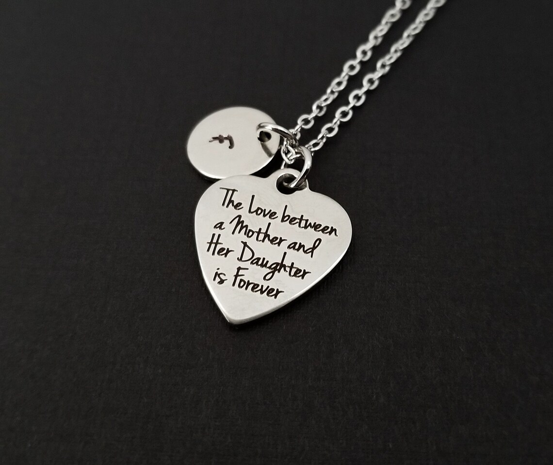 Two Mother Daughter Necklaces Mothers Day Necklace Etsy